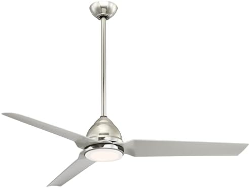 Minka-Aire F753L-PN, Java LED 54" Indoor or Outdoor Ceiling Fan, Polished Nickel