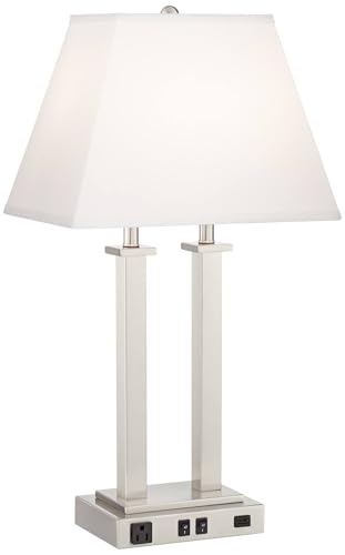 Lámpara de mesa moderna Possini Euro 26" con USB miniatura 2