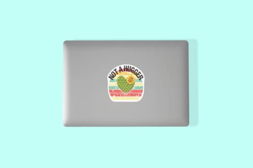 Not A Hugger | Waterproof Decal Sticker | 5 Inch | Auto Car Truck Van Laptop Cell Wall Window | Cs158-2Pk #TOP5