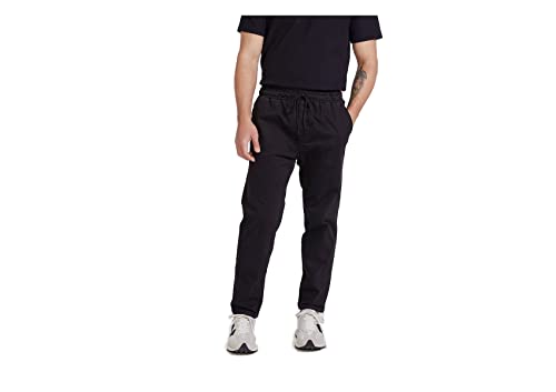 Calça Básica Masculina Em Sarja Jogger - Preto G
