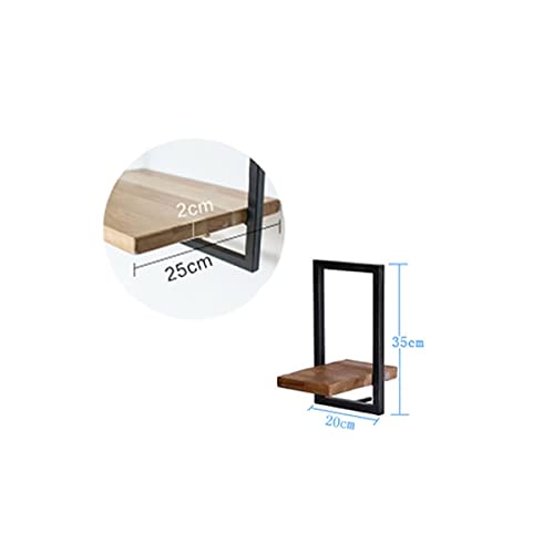 Floating Shelf Wood Hanging Rectangle Wall Shelves — Perfect For Home Décor, Trophy Display, Photo Frames, And More,Wrought Iron (Color : Gold, Size : F) #TOP7