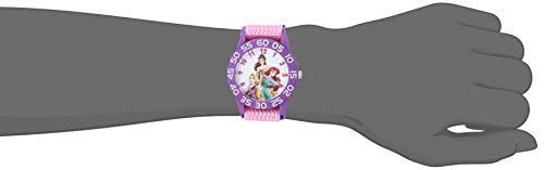 DISNEY Princess Watch for Girls – Kids' Princess Watch with Purple Bezel & Reversible Nylon Strap – Perfect for Toddlers & Girls Ages 4-7 – Cute & Durable Timepiece Young Fans2