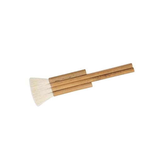 dijiusidy Ensemble de pinceaux aquarelle en poils de chèvre, pinceaux en bambou, matériel d'art professionnel et durable pour diverses techniques peinture, 4 rangées