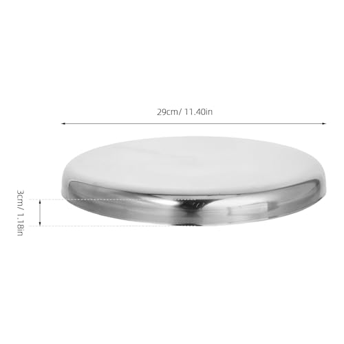 Almohadilla del Asiento del Taburete Redondo de 29cm Acero Inoxidable 3