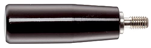 HALDER 24530.0240 Zylindergriffe, Schwarz, d1=23 mm / d2=M8 / Rostfreier Stahl, Black