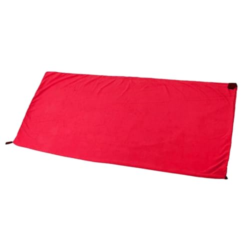 Yiju Fleece Sleeping Bag Liner with Zipper for Outdoor Adventures and Travel, red