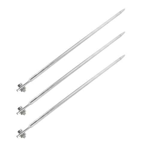 GALPADA Varillas de Puesta a Tierra Galvanizadas de 50 Cm para Uso Doméstico y Exterior, 3 Piezas, Hierro Resistente para Conexión Eléctrica Segura y Estabilización del Sistema Eléctrico