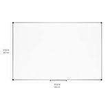 Amazon Basics Tableau Blanc Magnétique Avec Cadre en Aluminium, Porte-Stylos, 6 Aimants, 1 Gomme et 2 Marqueurs Pour une Utilisation au Bureau et à la Maison, Mural, Effaçable à Sec, 90 x 60cm - 15