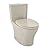 TOTO Aquia IV WASHLET+ Two-Piece Elongated Dual Flush 1.28 and 0.9 GPF Toilet with CEFIONTECT, Bone - MS446124CEMGN#03
