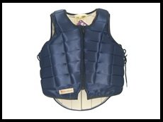 RS 2010 Body Protector, How's Racesafe, Child Navy X-Large Short Back
