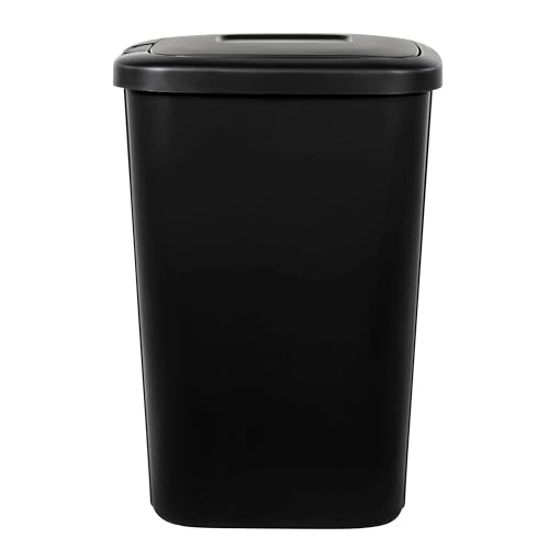 Caneca de basura rectangular de 13.3 galones con tapa táctil miniatura 2