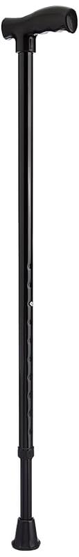 SYMKARD-Smart Walking Stick for Men Women Old People Adjustable Walking Aid Stick, 91.4 cm Height, T-Handle Design, Lightweight Mobility Universal Size (Black)-image-6