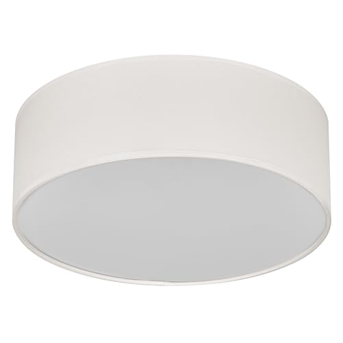 OSRAM ORBIS PARIS plafoniera 300 mm, beige, attacco E27, può essere dotata di lampada smart, alta qualità, design moderno, con paralume in tessuto, adatta per uso interno, rotonda, IP20