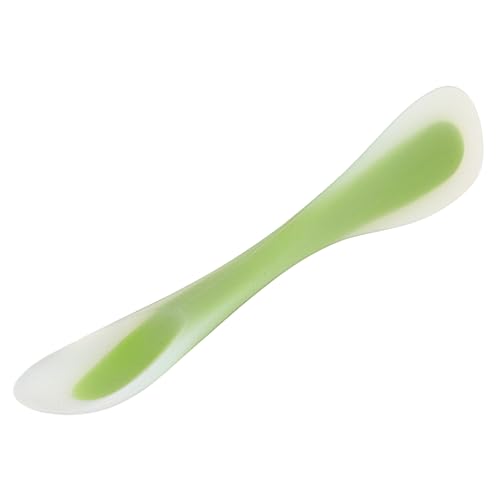 Mobestech Raspador de Silicona Multifuncional para Masa y Crema Espátula Flexible Ergonómica para Repostería Herramienta Práctica para Cocina Color Verde Transparente