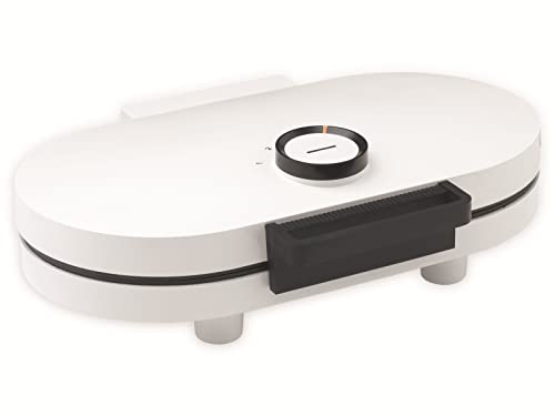 Trebs Waffeleisen 13120 - Doppelwaffeleisen - Herzform - 5 Temperaturstufen - Doppelte Antihaftbeschichtung - Vertikale Aufbewahrung - Wärmeisolierter Griff - Rutschfeste Füße - Weiß Trebs Waffeleisen 13120 - Doppelwaffeleisen - Herzform - 5 Temperaturstufen - Doppelte Antihaftbeschichtung - Vertikale Aufbewahrung - Wärmeisolierter Griff - Rutschfeste Füße - Weiß