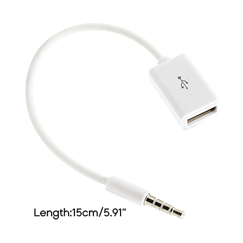 Cable 3.5mm macho a USB hembra con convertidor miniatura 6