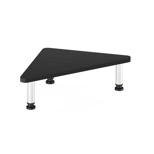Furinno Turn-N-Tube Corner Monitor Riser Stand with Stainless Steel Tubes, Americano - image 5