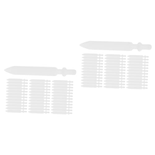 TEHAUX 2sets Replacement Pen Nibs for Acrylic Paint Pens Lightweight Portable 50pcs*2