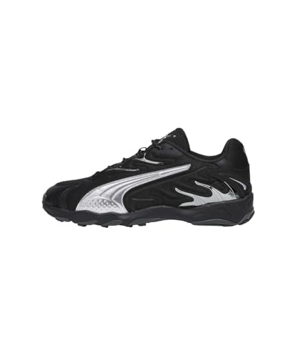 Image of PUMA , Unisex-Adult, Inhale Smile, Black-Silver, Sneaker, 8UK, (40258903)