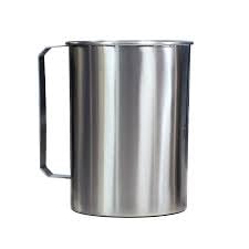 Stainless Steel Jug, Metallic Finish, Durable and Versatile Pitcher for Kitchen Use