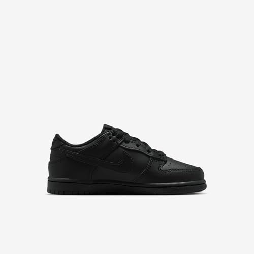 Nike Dunk Low Little Kids' Shoes (FB9108-009, Black/Black/Black)3