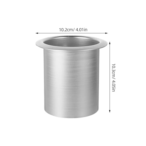Portavasos empotrado en acero inoxidable para carro miniatura 6