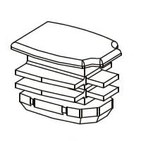 YKK AP �i�q�L���b�v 10�� �O���C �y�i�ԁFE5 HHK35585-10�z