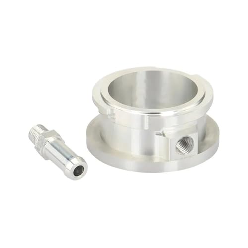 Tanque de expansión de refrigerante Conector de manguera radiador aluminio billet 32 mm y 1,25' diámetro interior, adaptador brida cuello llenado para soldar Enfriador de aceite