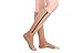 Mxinran Zip Sox Socks,NEW Open Toe Knee Length Zipper Up Compression Hosiery Calf Leg Support Stocking for Varicose Veins, Edema, Swollen or Sore Legs,1Pack (L/XL, Beige)