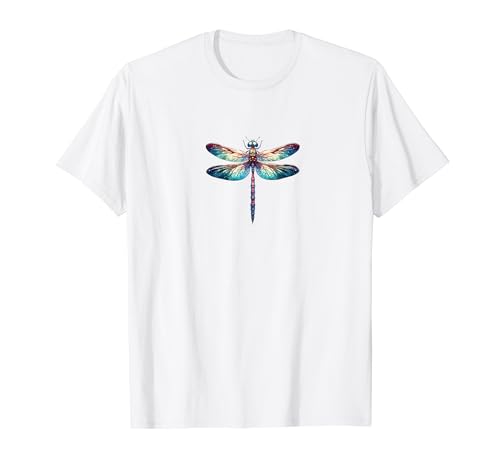 Coloré Libellule Aquarelle Art Insecte Amoureux Jour de la Terre T-Shirt