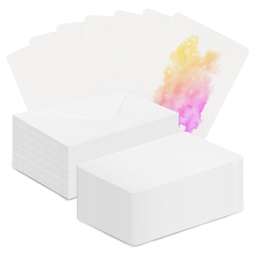 Cartes en papier coton pour ateliers peinture et correspondance