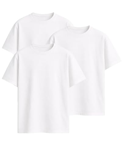 Image of VEL Plain Heavy GSM Cotton Oversized T-Shirt Baggy Fit Drop Shoulder Half Sleeves Round Neck Solid Pure 100% Cotton T-Shirt for Men (Pack of 3)