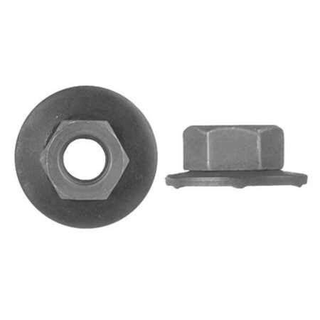 M6-1.00 Black Phosphate Finish Steel Hex Nuts, 25 pk.