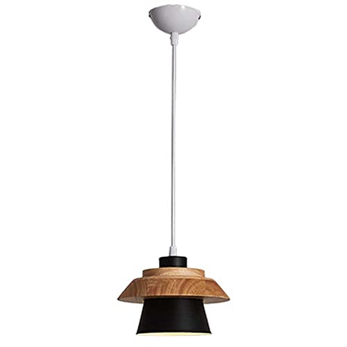 Lampe de chevet suspendue en bois style art créatif pour chambre contemporaine