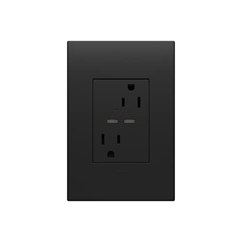 Prise USB type C Legrand adorne dans la cuisine pour charge rapide