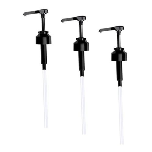 Gogogmee 3pcs Syrup Pumps Bottle for Oil Dispenser Pump Leakproof Nozzles Oyster Sauce Dispensers Pump Head