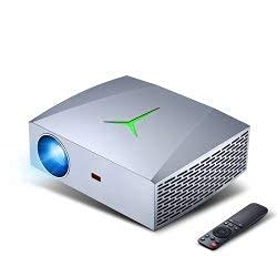 AKEYAUN f40 Android 6.0 Version 2GB+16GB 1080P HDR Supported Projector, 5500 lumens LED Projector 300 inches Display Home Theater Projector, Built-in Speaker SPDIF, with HDMI,2xUSB, Aux Full HD