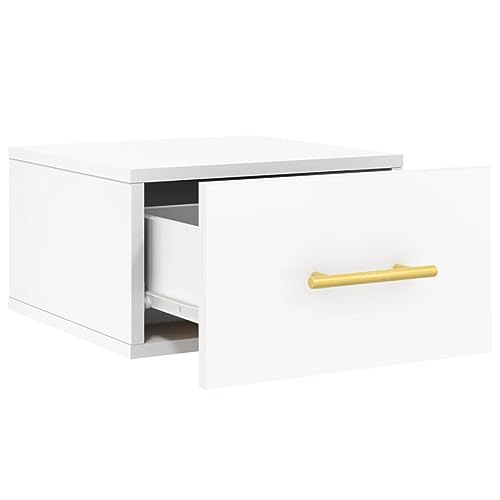 Table de chevet murale compacte pour optimiser le rangement de chambre