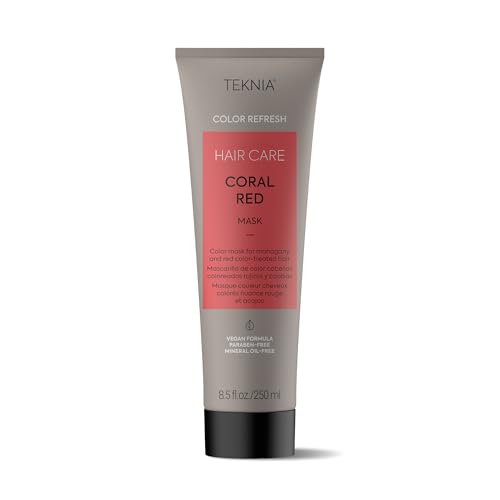 Masque cheveux Lakmé Teknia Hair Rouge Corail soin repigmentant cheveux colorés