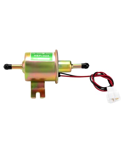 Miniatura 2 de Qwork Bomba De Combustible De Latón De 12 V, Bomba De Combustible Electrónica, Modelo Hep-02a, Para Gasolina Y Diésel