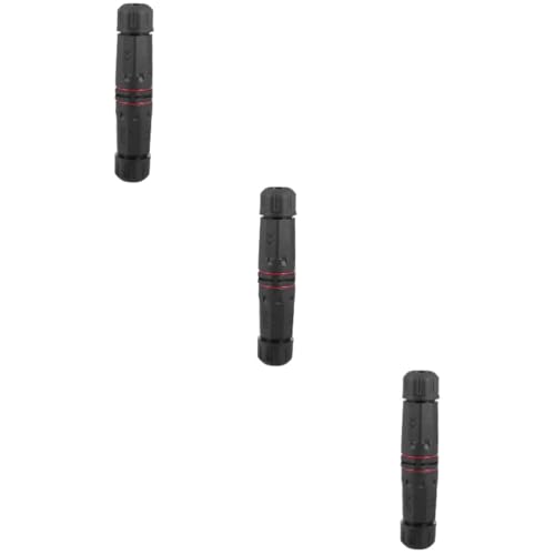 DOITOOL 3 Piezas Conector Impermeable Enchufe Led Pequeño Recogedor Conector De Cable De Bloqueo Conector Electrico Ip68 2 Conector De Luz Led Hoz Nylon Sin Tornillos Conector Eléctrico