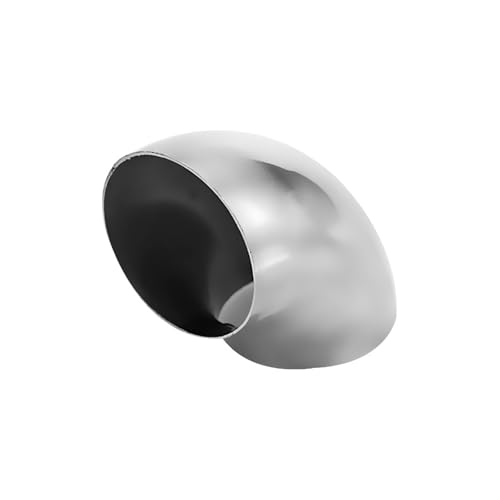Codo de escape de acero inoxidable con radio largo de 76mm para una soldadura perfecta