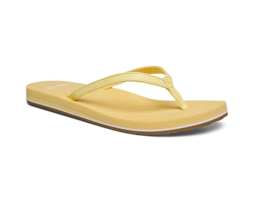 Image of Sanuk Yoga Joy Womens Flip Flops | Yoga Mat Footbed | Sandals for Women | Womens Yoga Sandals | Women's Beach Sandals