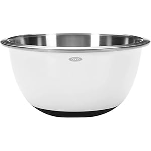 OXO Mixing Bowl, Stainless Steel, Medium, White