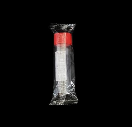 10 Pack Sterile Specimen Cups with Lids, 30ml Leakproof Sample Containers Kit, Individually Wrapped, Disposable Urine Collection Cups with ID Stickers, Urine Sample Cups for Medical Sample Testing