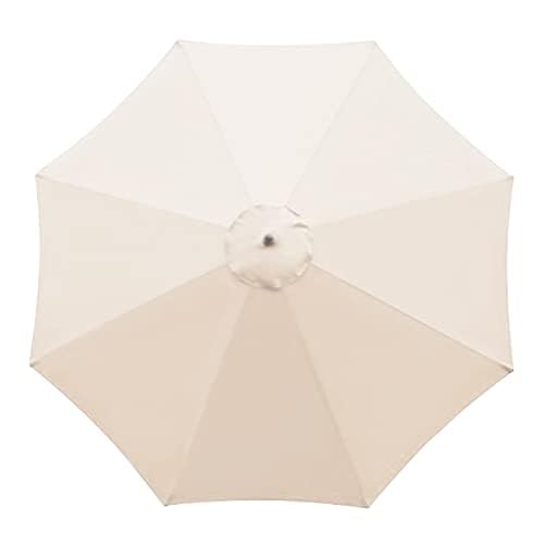 Earnmore Giardino Ombrellone Sostituzione Copertura (2m/3m, 6/8 Braccia) | Telo di Ricambio con Protezione Solare per Piscina, Terrazza, Esterni