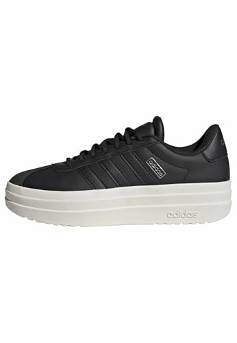Image of adidas Womens Vl Court Bold Lace Up Sneakers Shoes Casual - Pink