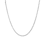 925 Sterling Silver 2.5mm Thick Rope Chain Necklace Nickel Free Made in Italy (20')