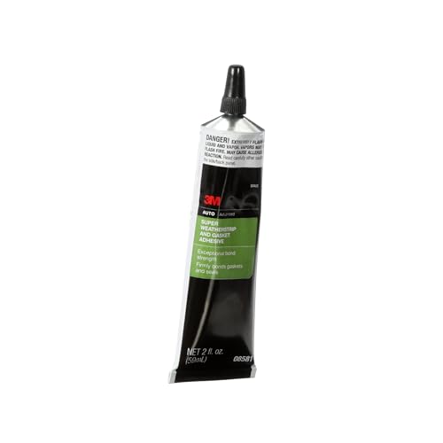 3M 08581 Black Super Weatherstrip Adhesive Tube - 2 oz.