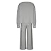 Firzero Women Loungewear Set Long Sleeve Knit Lounge Sets 2 Piece Cozy Long Sleeve Pullover Sweater Top and Wide Leg Pants Set Pajamas Outfits Gray